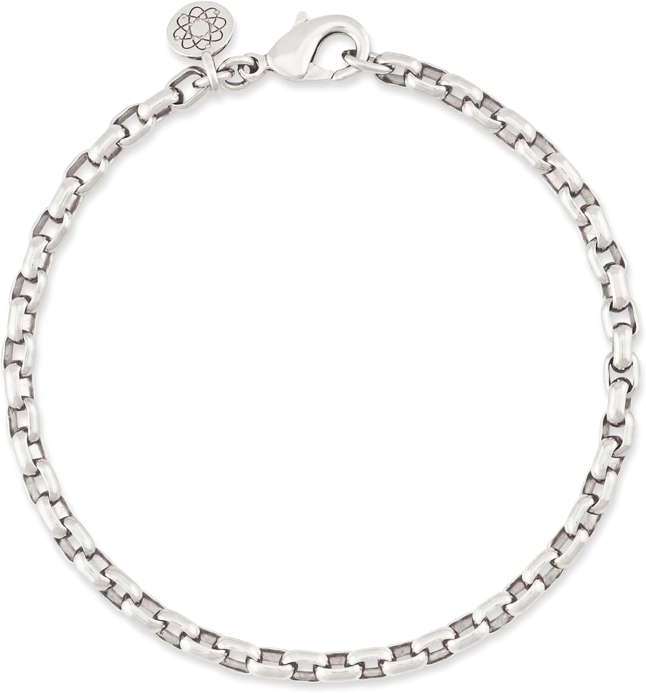 EMF Harmony Rolo Chain Bracelet – Sterling Silver or 18k Gold Vermeil with Bioresonance for Energy Balancing and Wellness – Adjustable Women’s Jewelry