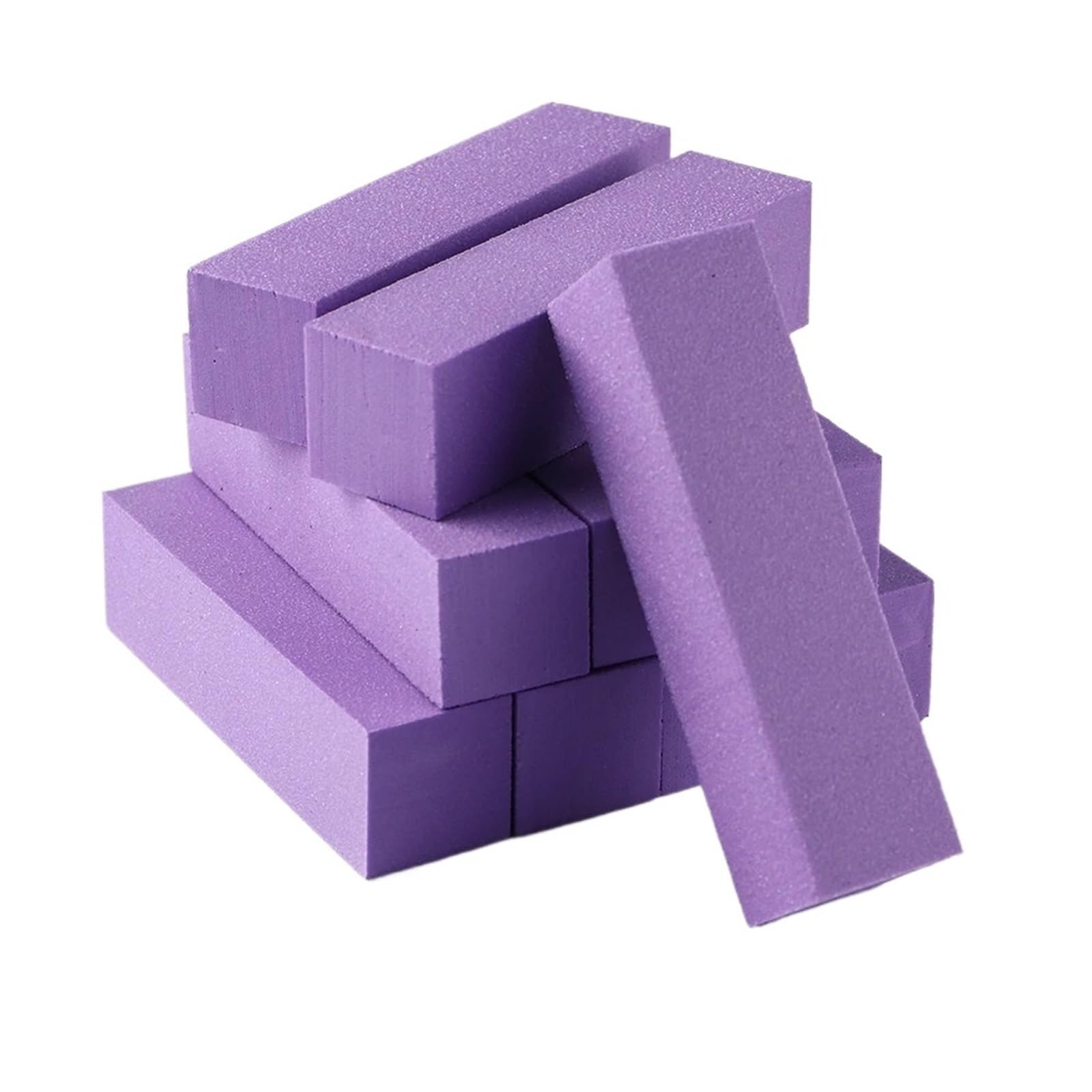 Bloque pulidor de uñas rosa, 10 Uds., esponja for lijar limas for manicura, pedicura, pulido, No daña las herramientas decoración(Hmct-purple-10)