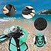 Kids Snorkeling Set with Fins Anti Leak Snorkeling Gear for Kids with Adjustable Flippers, Youth Junior Full Dry Snorkel Set Swimming Goggles with Nose Cover Diving Mask Scuba with Bag, 5-14 Yrs