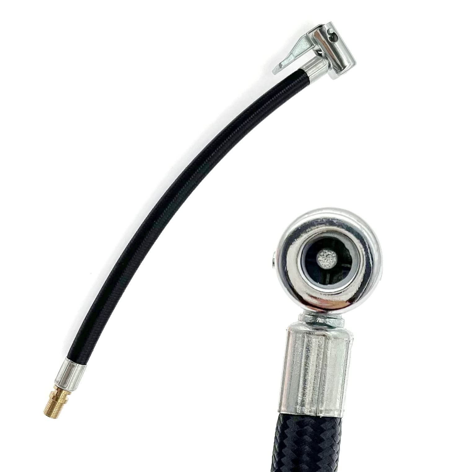 Tubo Flessibile Per Pompa Pneumatici 40 Cm - Adattatore Per Auto, Bici E Moto - Foto 2