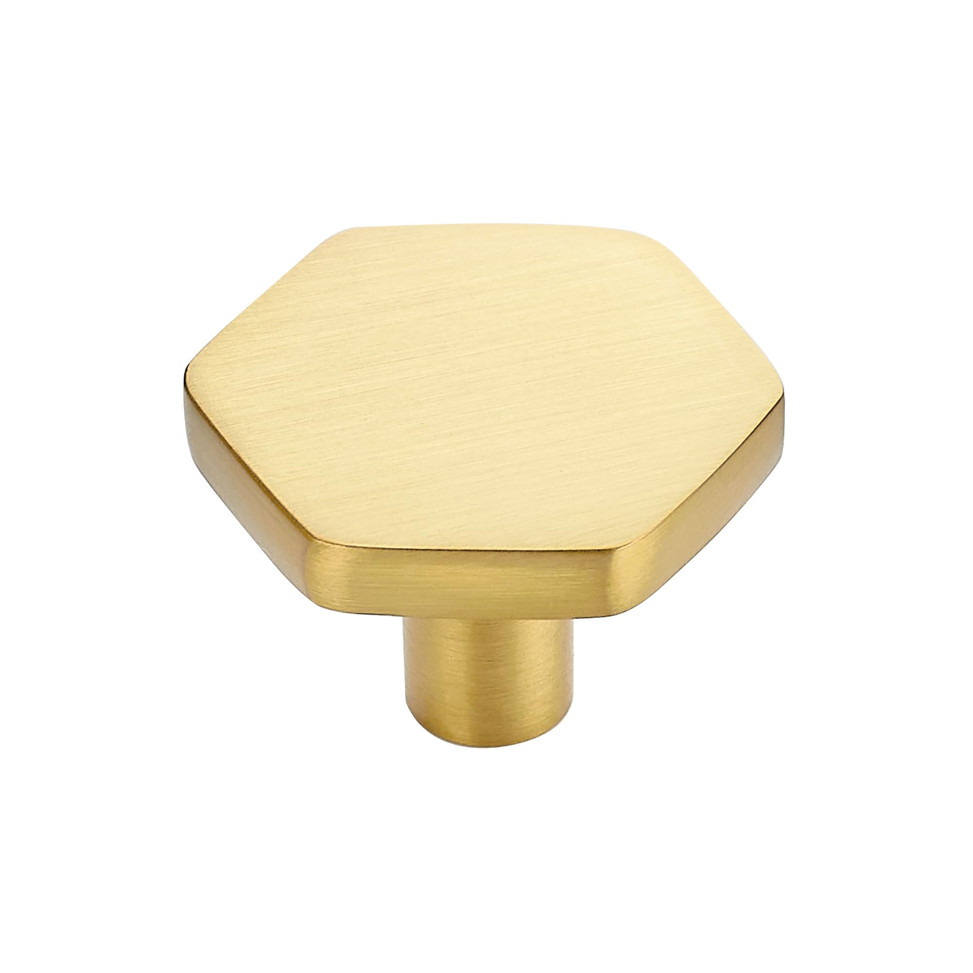 Ravinte Decor 25 Pack Gold Cabinet Knobs, Kitchen Cabinet Knobs Solid Cabinet Pulls for Kitchen Cabinet Drawers, Hexagon Dresser Knobs for Cabinet
