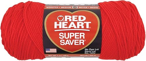 Red Heart Hilo Super Saver, rojo intenso