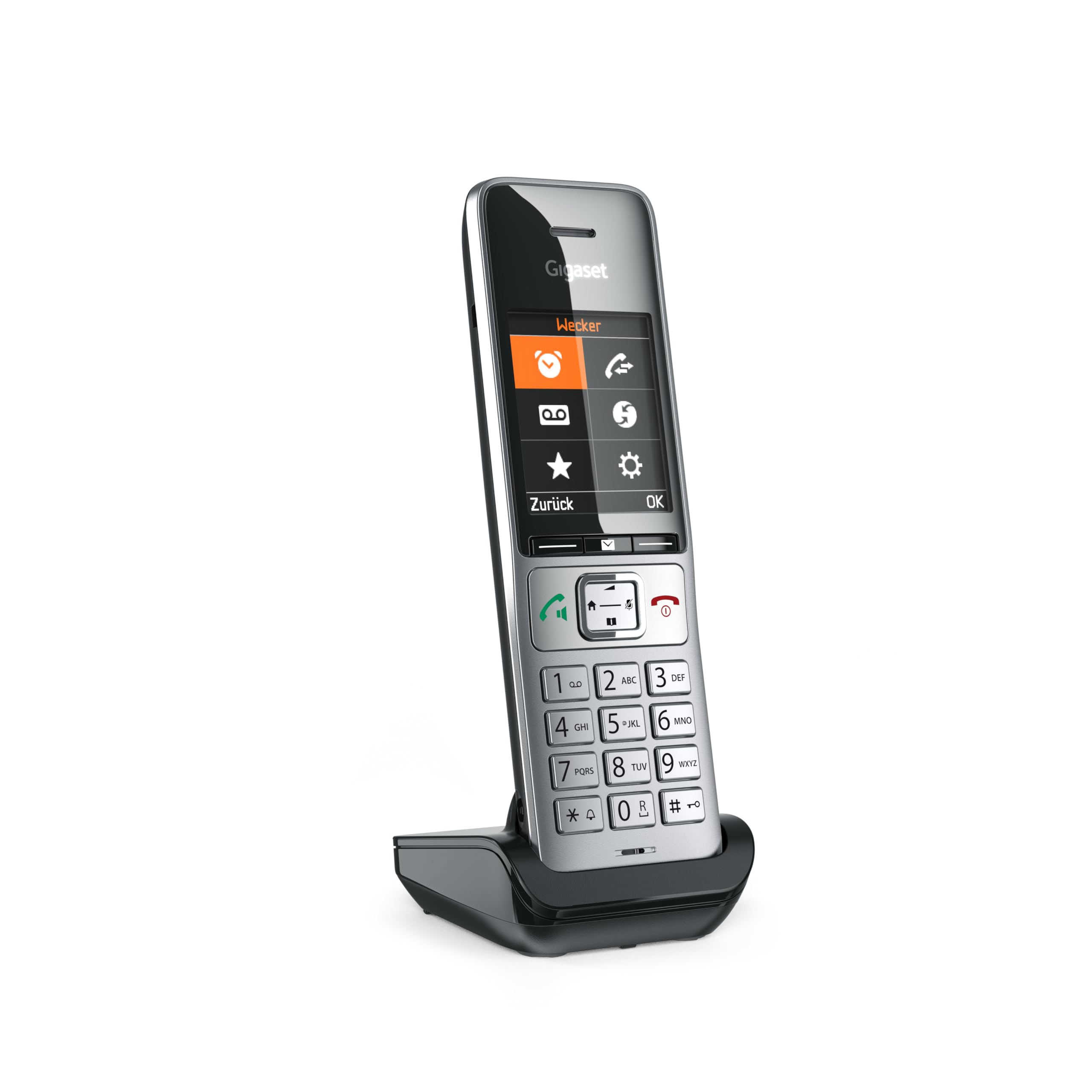 Gigaset Comfort 500HX Silver-Black – Mobilteil für DECT-Basisstationen und Router