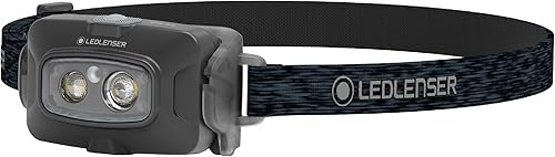 Ledlenser HF4R Core - Linterna frontal recargable, resistente al agua, 500 lúmenes, color negro Negro -,Amarillo