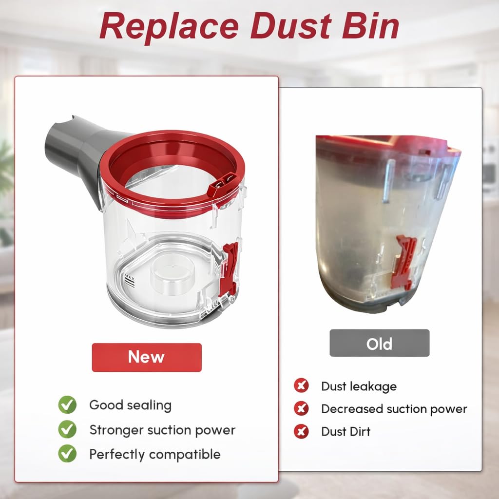 Dyson V7 V8 Dust Bin Replacement - Restore Suction -4 Dyson V7 V8 Dust Bin Replacement - Restore Suction -4