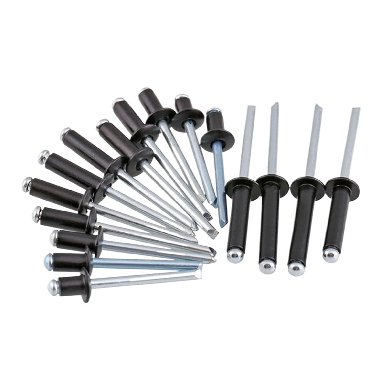 Czarne aluminiowe łeb kopułkowy Nity Pop Hollow Pull zrywalne samowtykające Ozdobne gwoździe 10mm(10mm,20Pcs (M4))