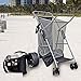 Wonder Wheeler Beach Cart for Sand - Ultra Wide Big Wheels with Removable Tote Bag Folding Buggy