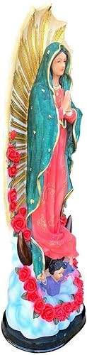 Miniatura 2 de Estatua de Nuestra Señora de Guadalupe 36" pulgadas Virgen María Católica Virgen De Guadalupe