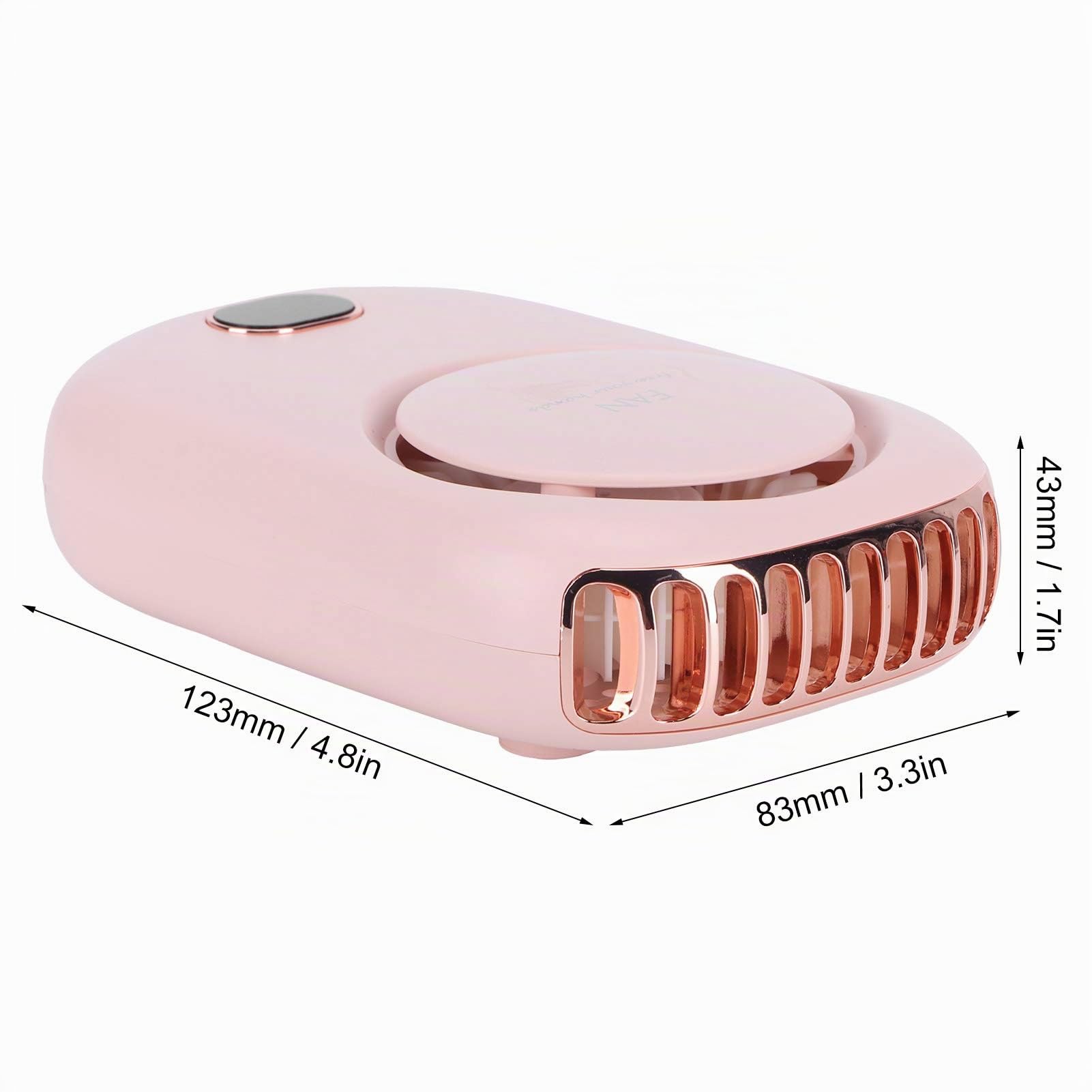aqxreight Ventilador Sin Aspas Portátil Con USB Para Cargar Ideal Para Deportes Viajes Y Uso Diario Discreto Y Ligero Con Ajuste De Velocidad Y Correa Para Colgar