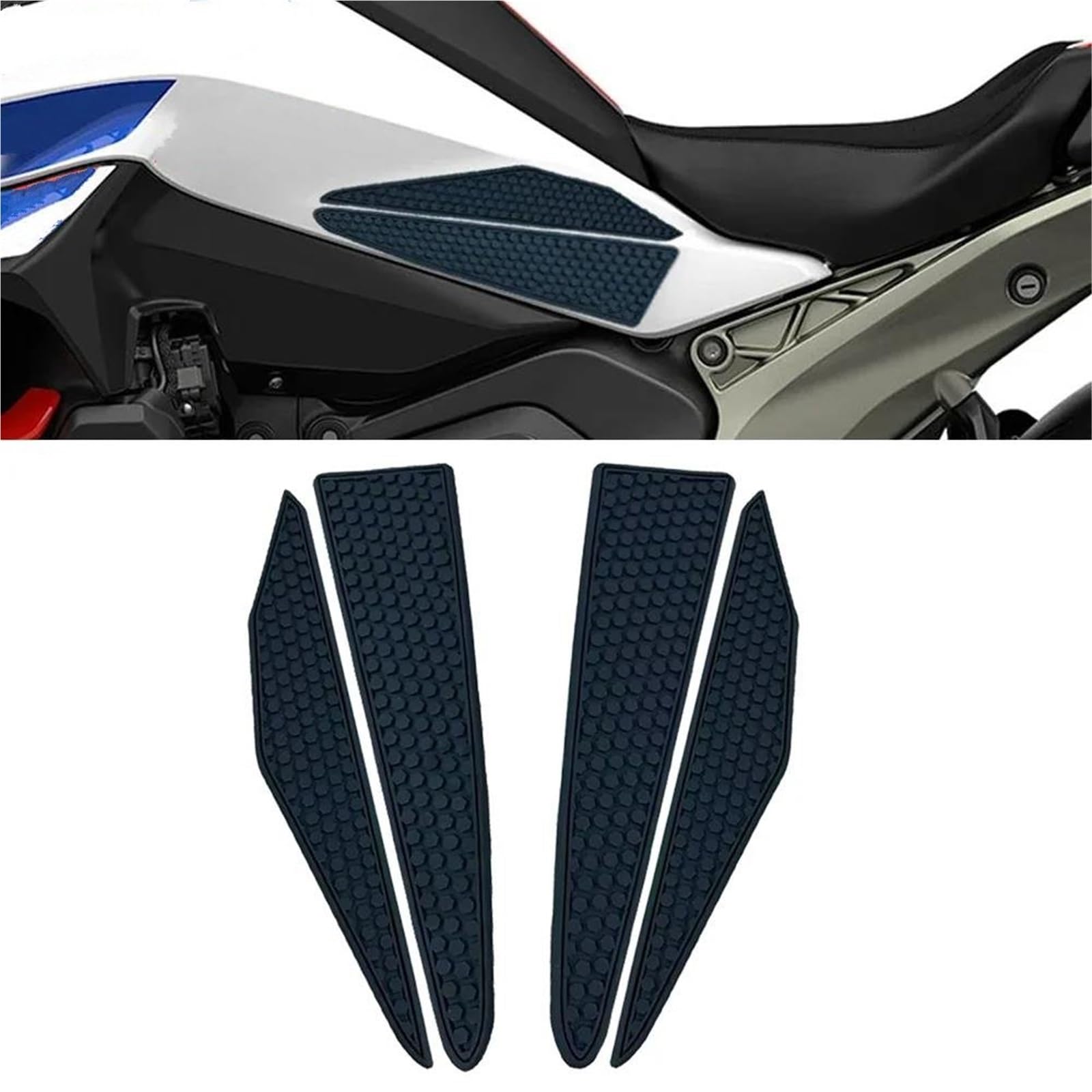 Protection Réservoir Protection Latérale De Réservoir D'essence Moto Pour BMW R1300R R1300 R 1300 1300R Autocollant Plateaux Antidérapants Caoutchouc Antidérapant Moto Reservoir Autocollant