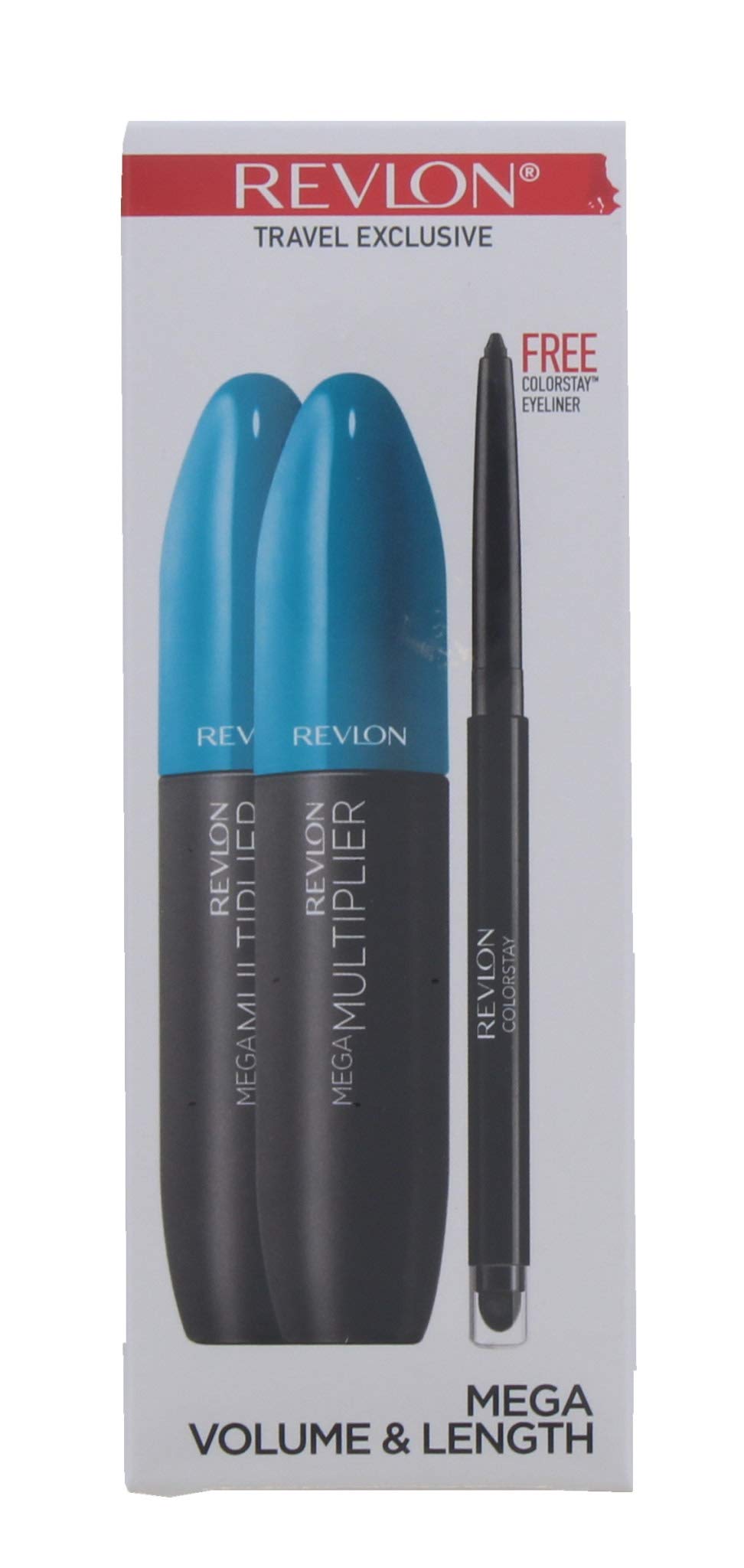 Revlon Mega Multiplier Mascara and Eyeliner Sets, 70 g