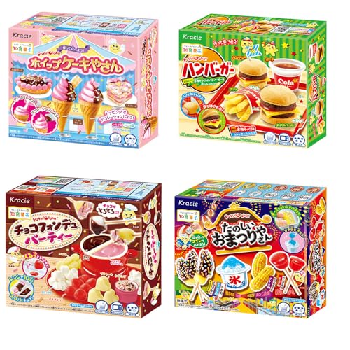 Popin' Cookin' Assortment 1.0oz 4Types Dulces Educativos Japoneses Ninjapo