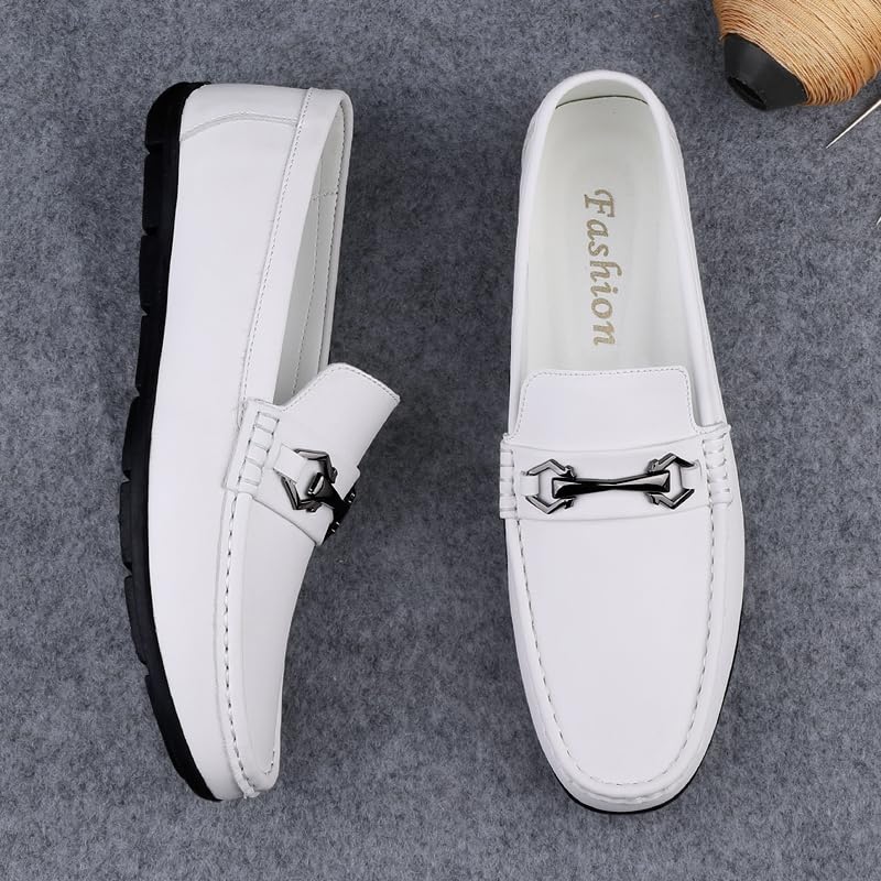 Genuine Leather Slip On Penny Loafers for Men Driving Walking Loafers Lightweight Soft Casual Dress Smoking Shoes3