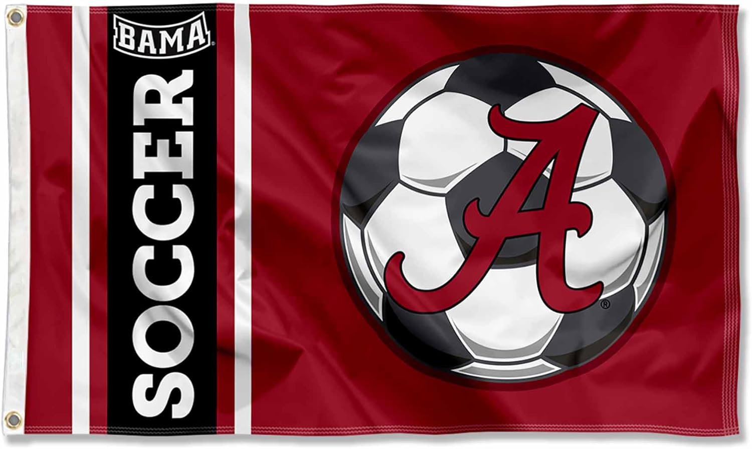 Alabama Crimson Tide Soccer 3x5 Grommet Flag
