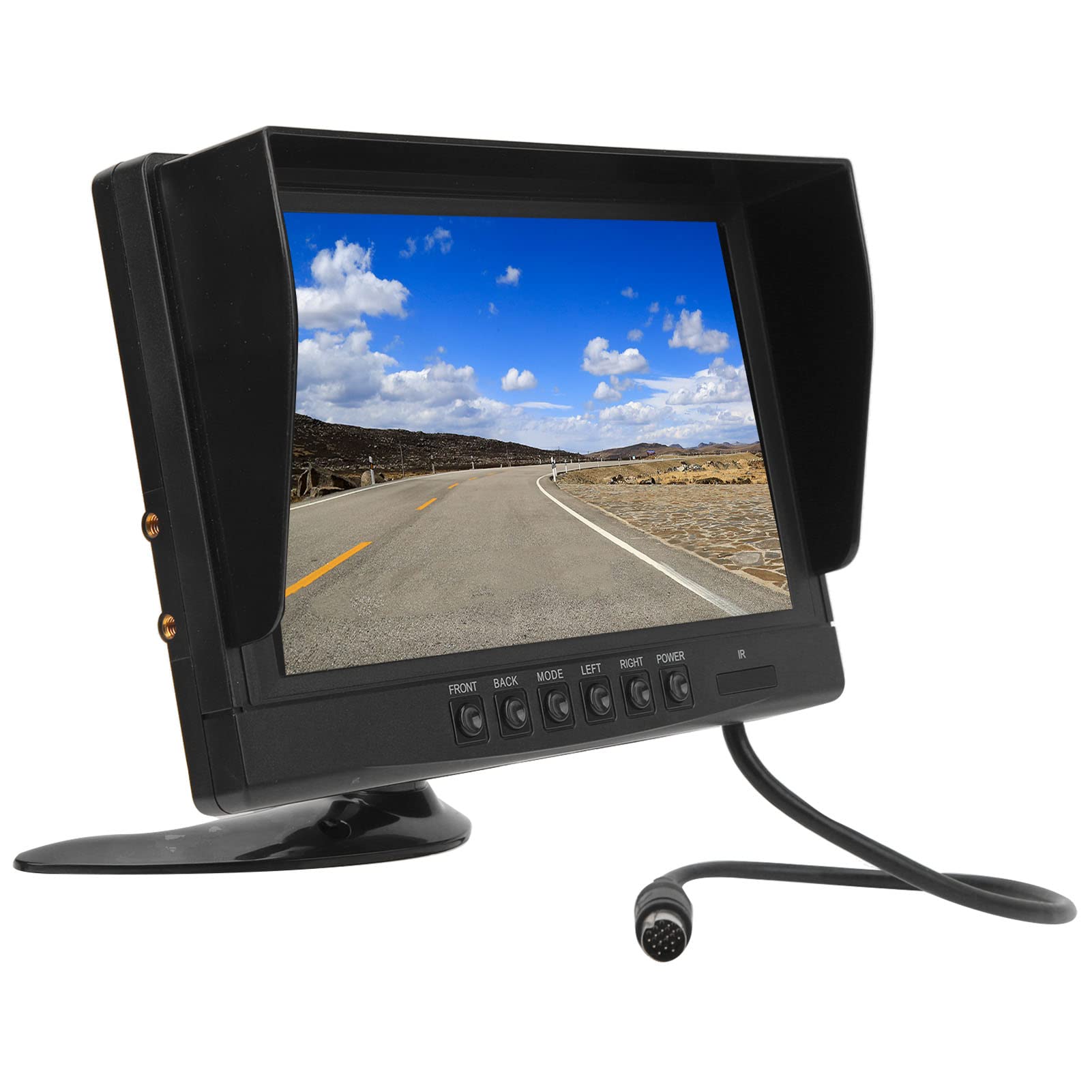 Monitor de Cámara de Respaldo Pantalla IPS de 9 Pulgadas Pantalla de Marcha Atrás HD para Camión RV