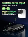 Power Bank Fast Charging 50000mAh 22.5W Portable Charger USB C Quick Charge with 3 Outputs & 2 Inputs LED Display Huge Capacity External Battery Pack for iPhone, Samsung, iPad etc