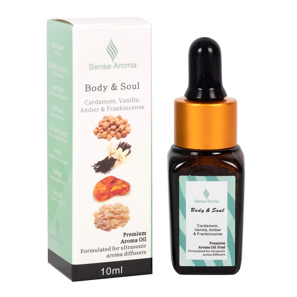 Premium Scented Fragrance Oil Body & Soul 10ml Cardamom & Vanilla for Diffuser