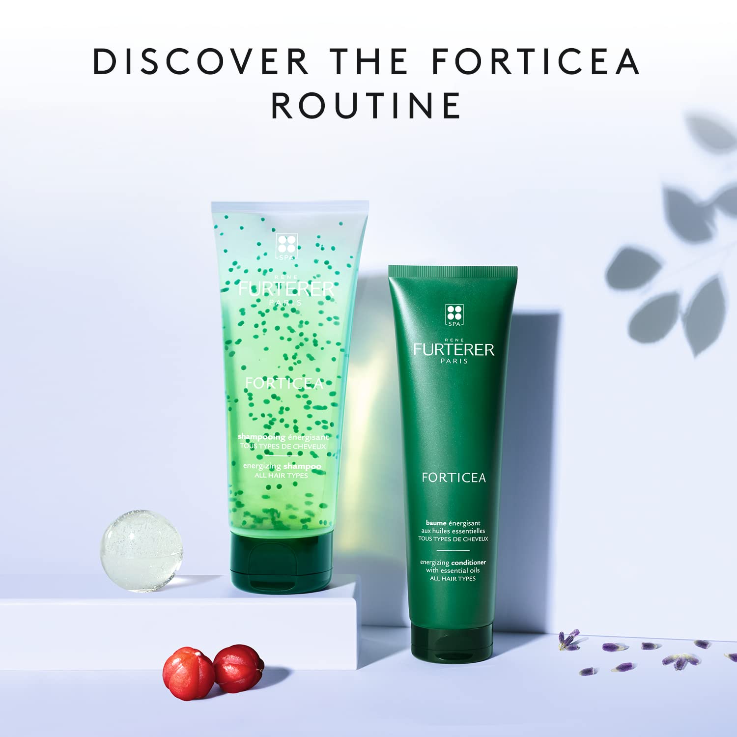 Rene Furterer Forticea Strengthening Revitalizing Shampoo - Energize Scalp with Rosemary Essential Oil, and Niacinamide - Sulfate, Paraben, Silicone-Free - Gentle Formula for Daily Use