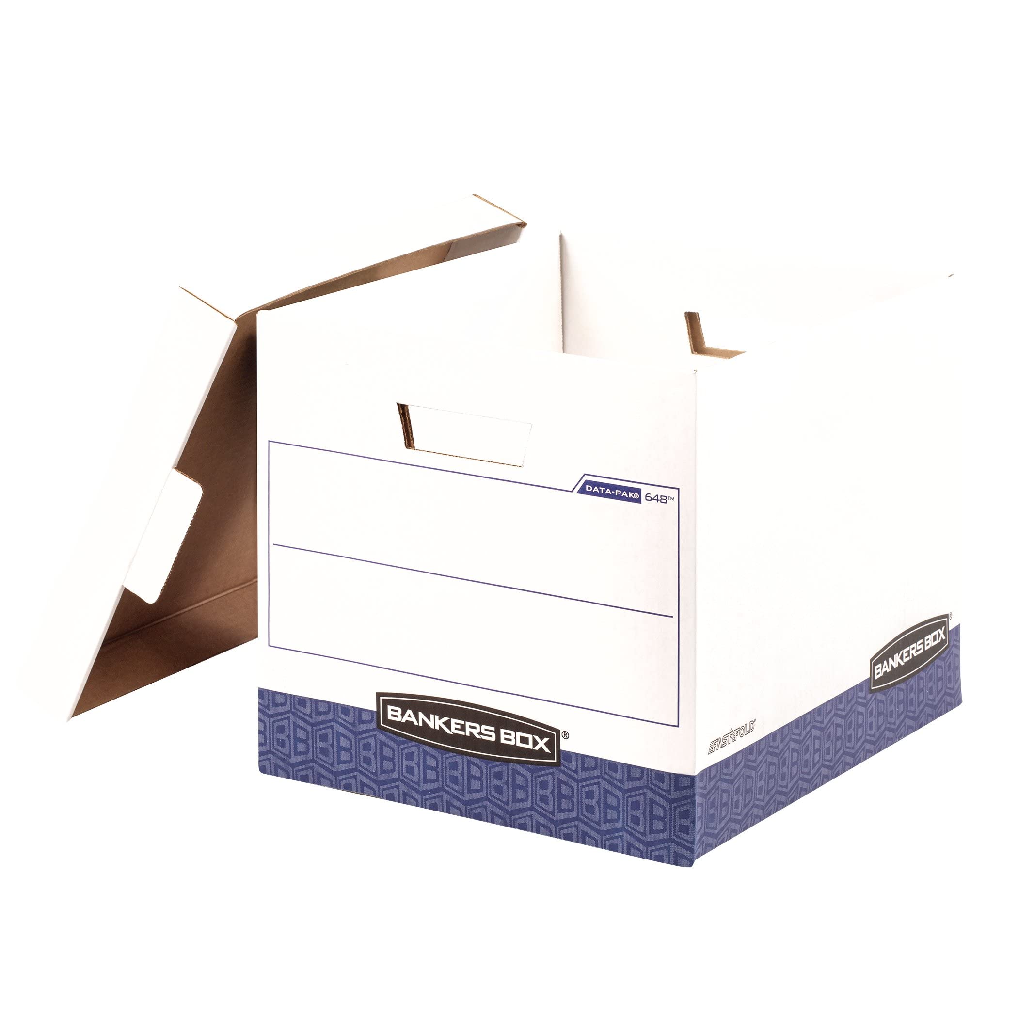 Bankers Box 12-Pack Data Pak File Storage Boxes with Lids FastFold Assembly STOR FILE 00648 — view 4