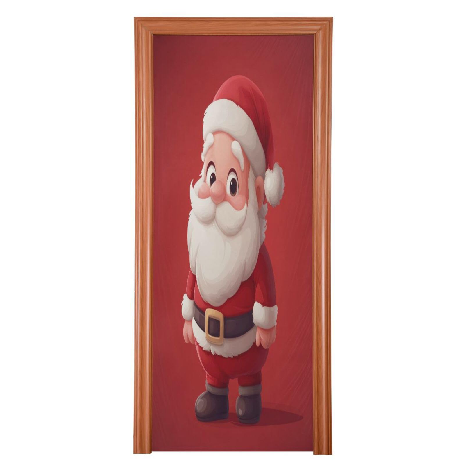 FLildon Little Santa Claus Christmas Door Cover Decoration, Party Accessory Porch Decor for Festive Ornament Room Door Covers 36 x 98 Inch