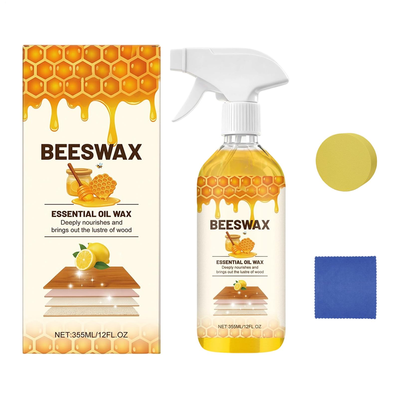 Riparazione per pavimenti in legno duro | 355 ml spray per legno lucido e cura – Spray per la protezione dei mobili – per la riparazione di su pareti, armadi, pavimenti, porte, in cucine