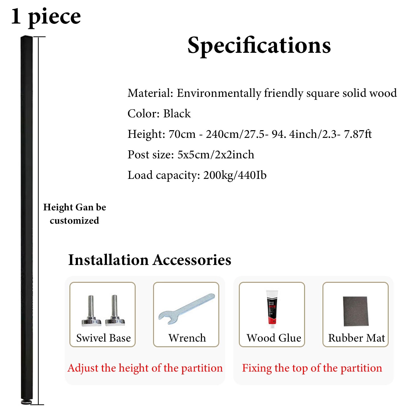 Separador de ambientes de Listones de Madera: tabique divisorio de Suelo a Techo para Casas y Apartamentos, Elegante biombo Decorativo para la Entrada, Listones versátiles para una separació