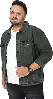 Men plusjaktp Denim Jacket (pack of 1)