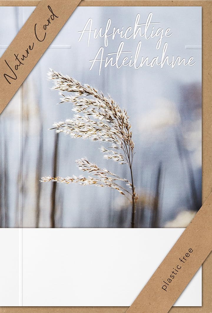 BSB Sympathy Card for Funeral – Natural Card – Ears – Envelope Kraft Paper, 691008-2