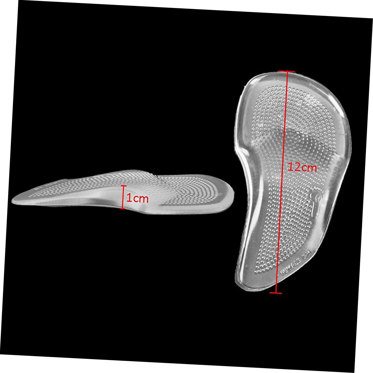 FRCOLOR Pair Footful Arch Support Insoles Forefoot Gel Pad Foot Care Insole Silicone Gel Arch Pad Heel Pads