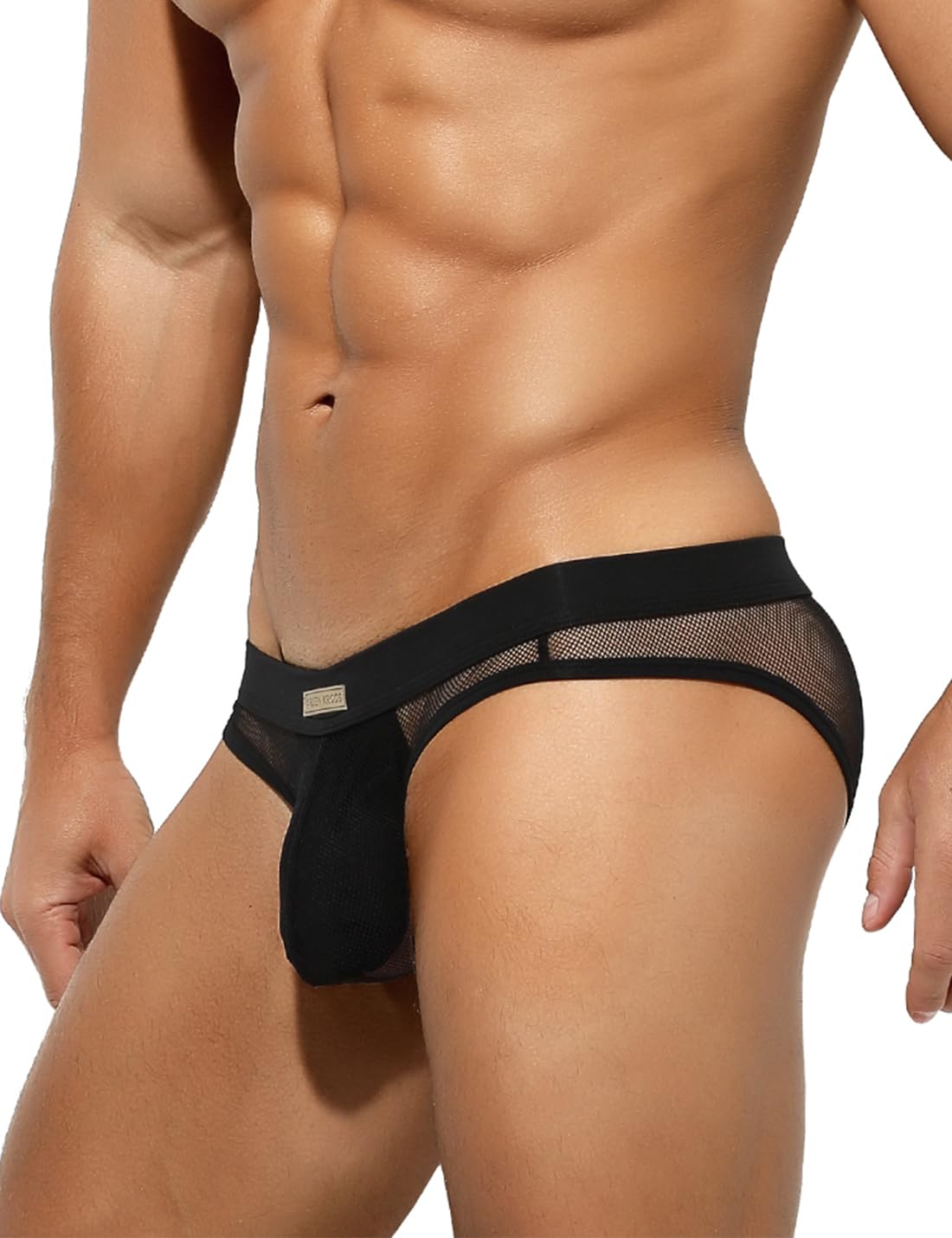 Men's Sexy Underwear Briefs Mesh See Through Underpants Breathable Stretch Pouch Sheer Pants