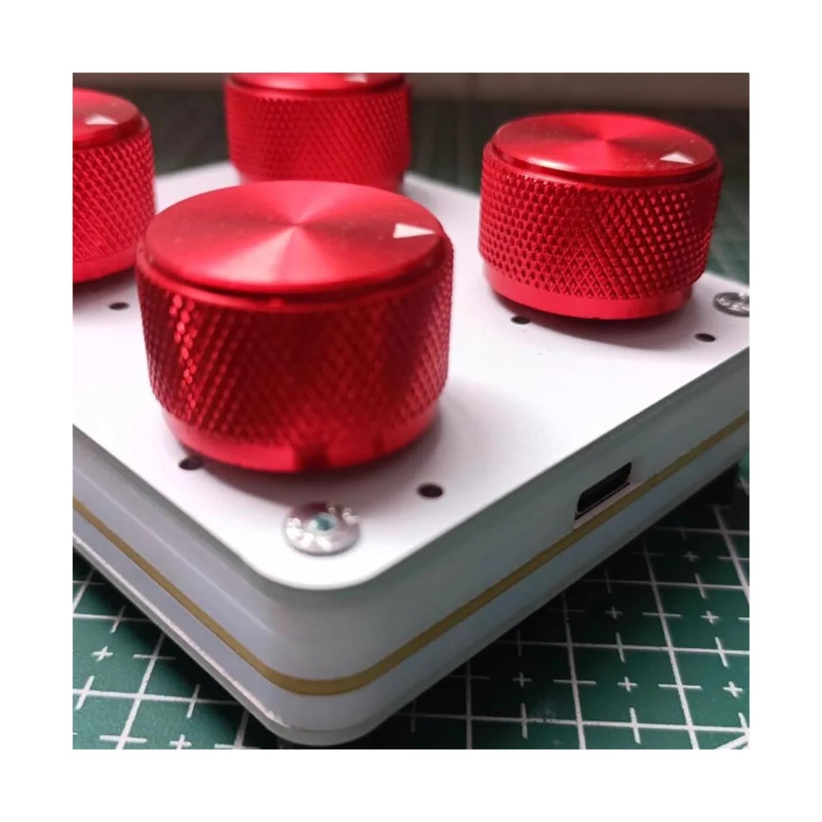 Codificador rotatorio preciso for software de producción musical, controlador MIDI de 4 botones con interfaz USB-C con asignación CC personalizable