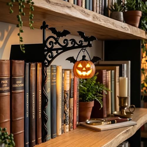 QUNZIDRESS Library Lantern-Decorative Bookshelf Lighting, Reading Book Shelf Lights for Bookworms,Antique Led Books Nook Lamp Ornament for Study Reading Corner Home Library,Unique Gift for Book Lovers