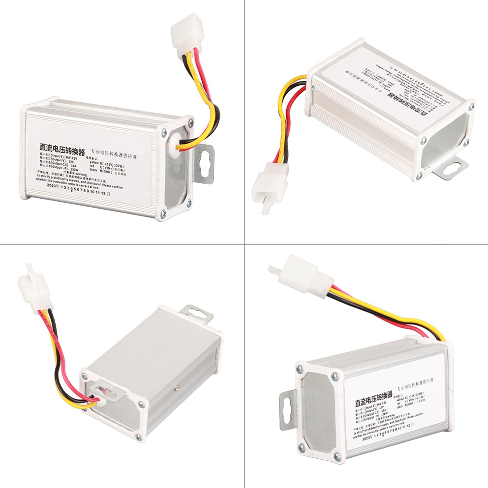 Transformator Skutera Elektrycznego DC 36V-72V na 12V, Transformator Konwertera 10A 120W do Elektroniki Pojazdu Elektrycznego