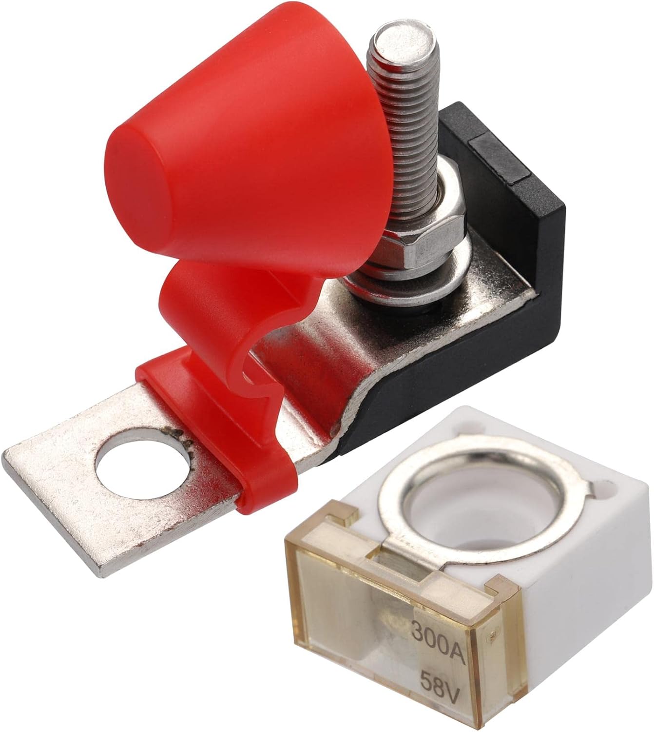 X AUTOHAUX 1 Set 300A Battery Fuse Terminal Fuse Block Kit Fuse Max