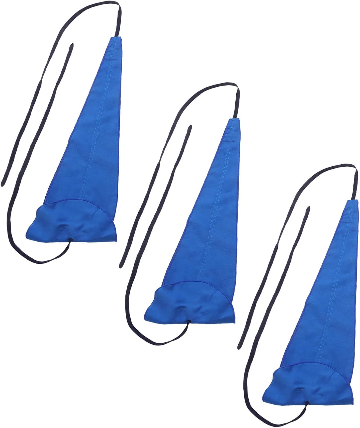 3pcs Instrument Cleaning Cloth for Flutes and Sound Holes Blue