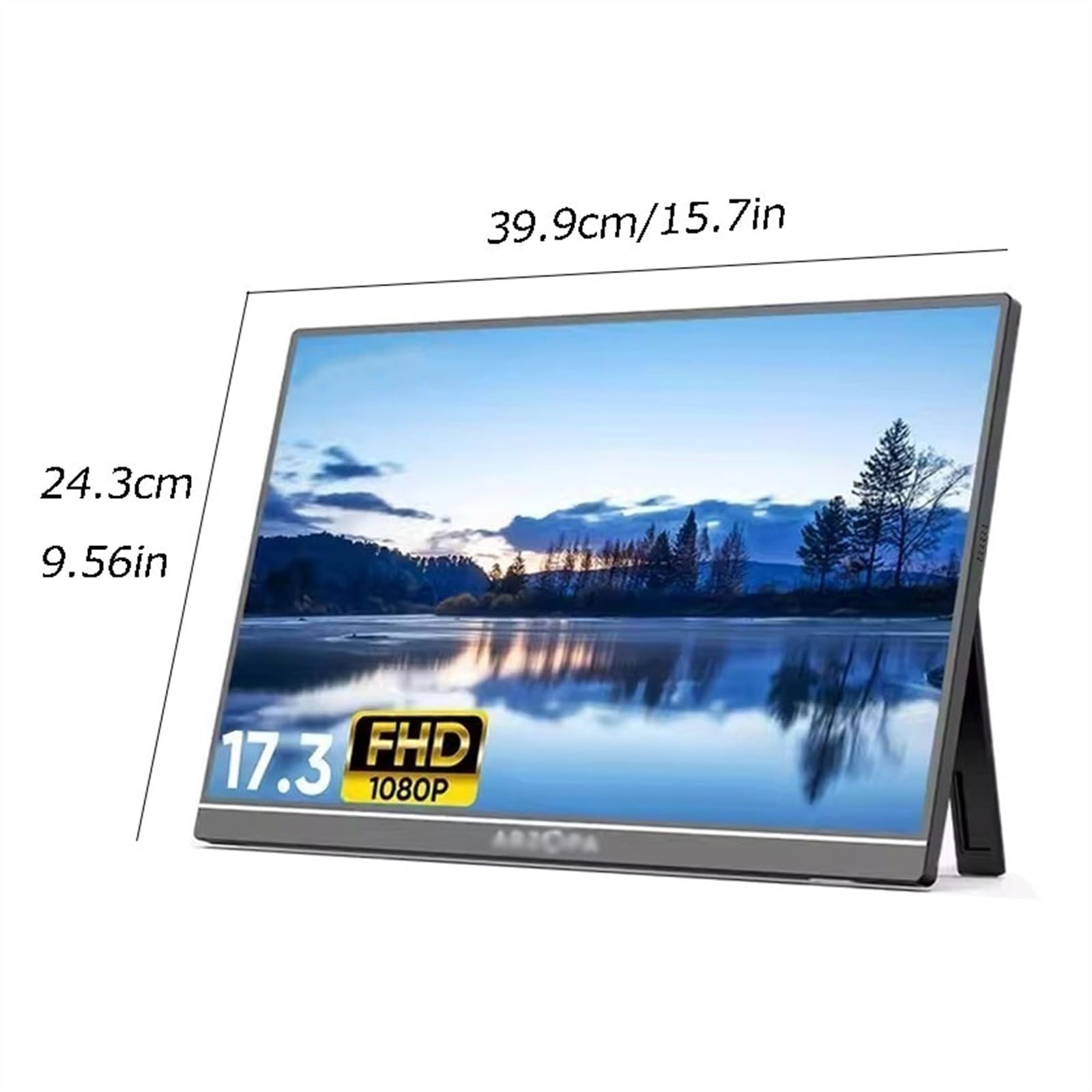 Monitor a schermo grande da 17,3 pollici Risoluzione 1920 * 1080 60HZ IPS Schermo secondario di espansione for laptop esterno for host gioco Monitor per Smart Working