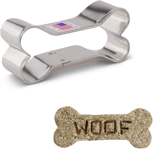 Miniatura 1 de Ann Clark Cookie Cutters Cortador de galletas de hueso de perro, 3.25"