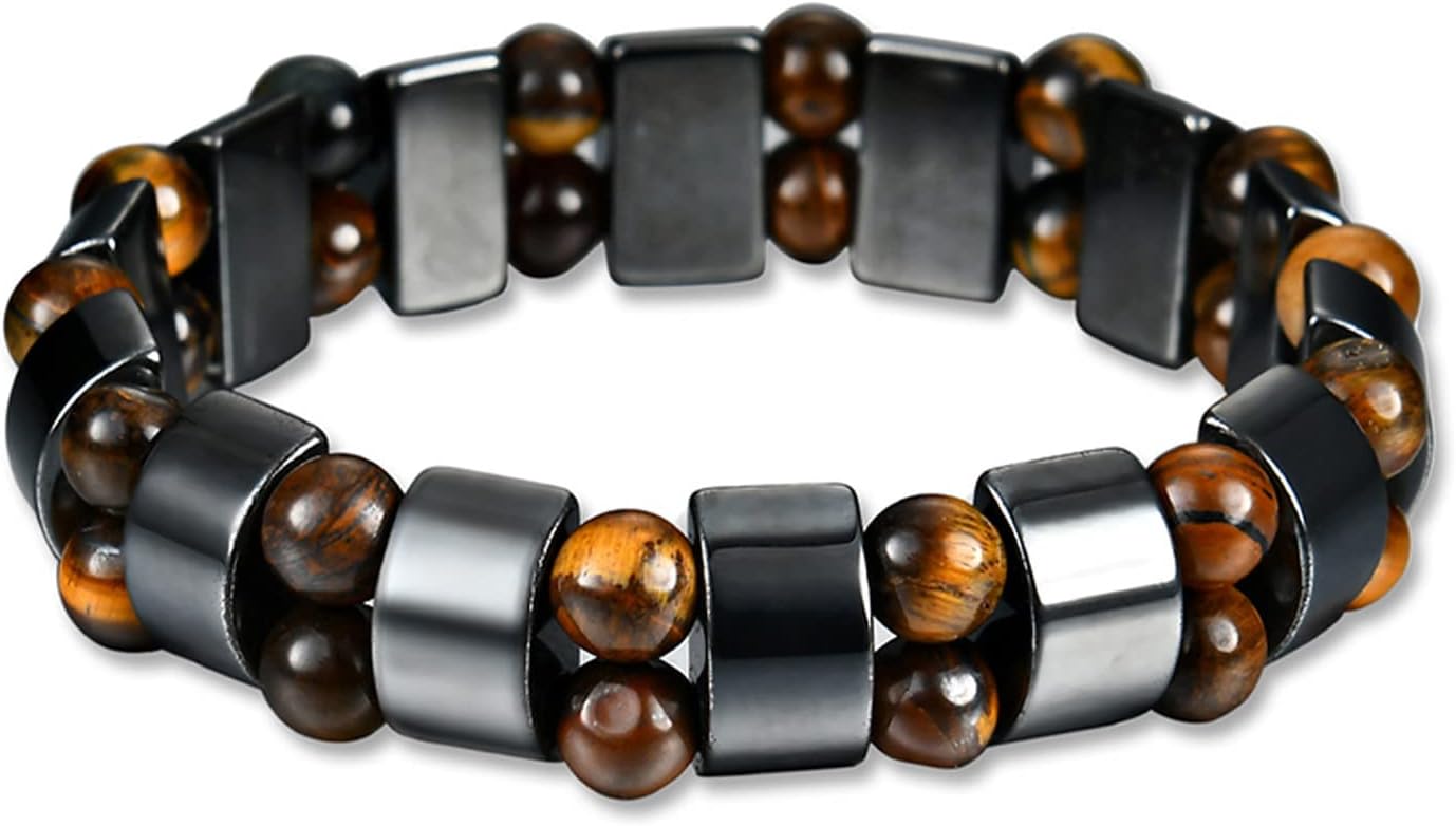 1pc Women Men Magnetic Therapy Bracelet, Health Care Weight Loss Hematite Bangle, Perfect Jewelry Gift for Friends and Family