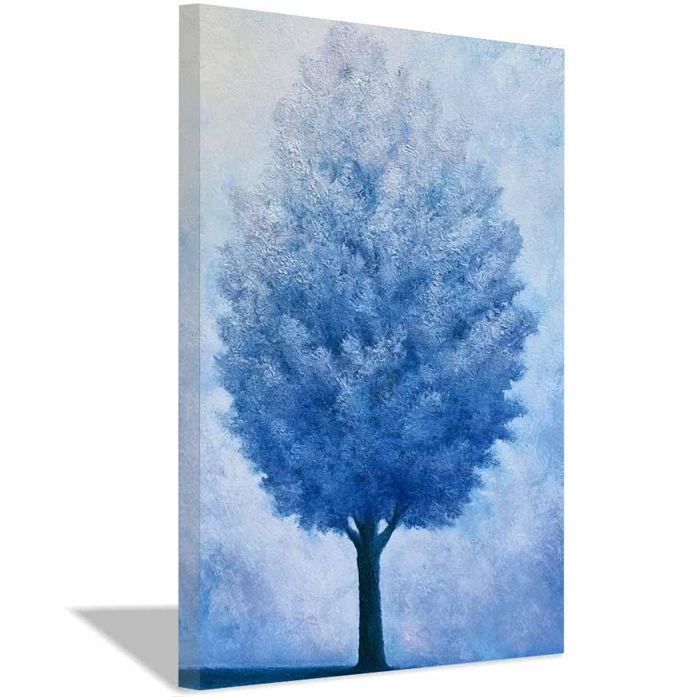 XENIOU Landscape Wall Art Cosmic Golden Nebula Tree canvas painting wall art, Living Room Bedroom Hallway Stairs Decoration.(Multicolor)-70x100cm Framed