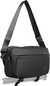ULANZI Bolsa Transversal para Câmera, Case Resistente à Água com Suporte para Tripé, Mochila Crossbody para DSLR/SLR/Mirrorless - Preta 10L