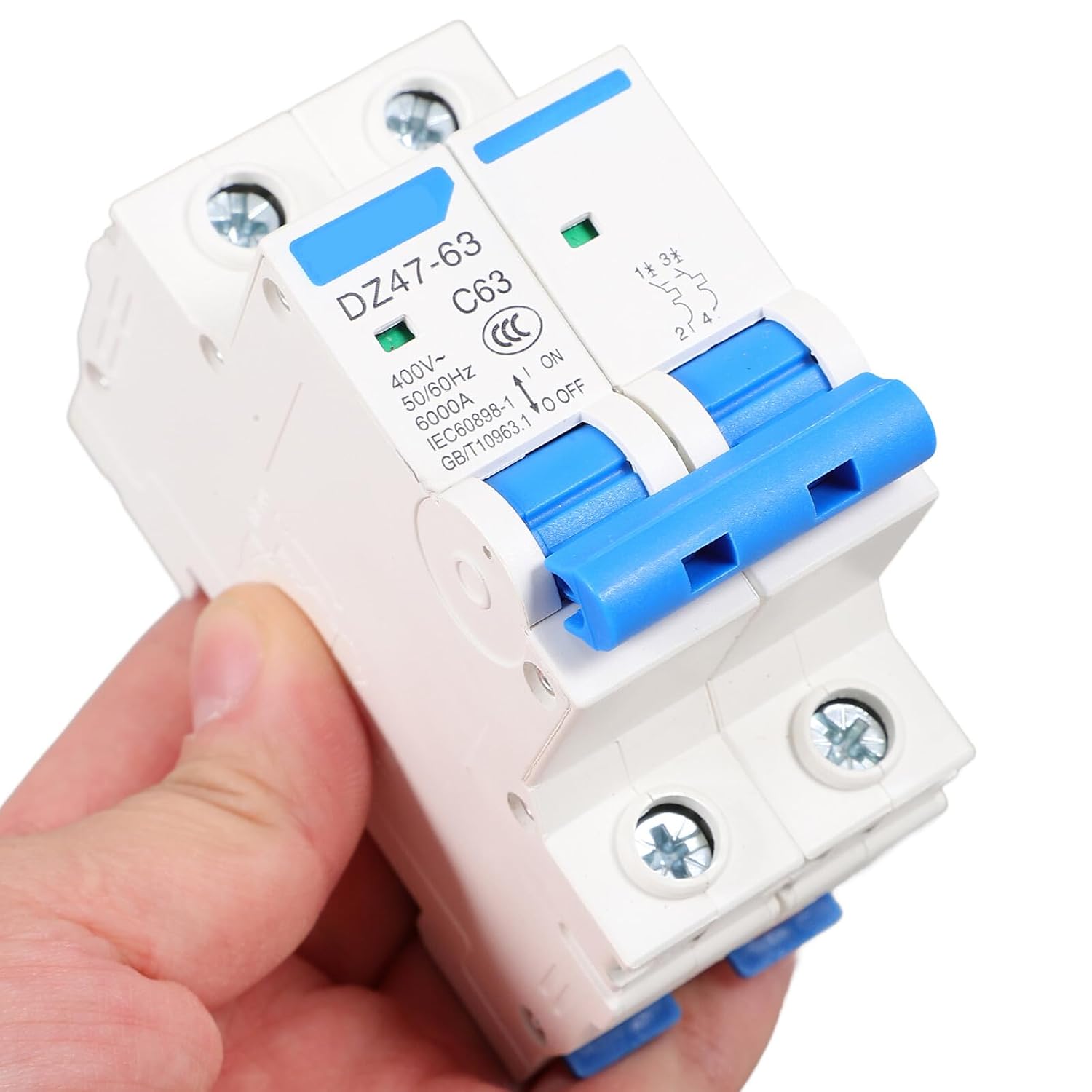 DOITOOL Miniature Protective Circuit Breaker Electric Leakage Safety Switch for Residential Electrical Systems Compact Easy DIY Installation Versatile Use in Household Wiring
