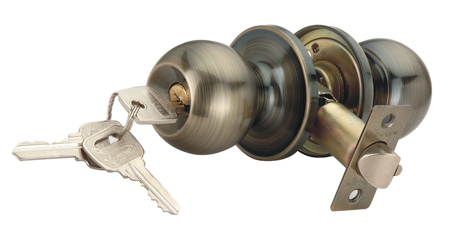 Spider Stainless Steel Heavy Duty Cylindrical Latch Door Lock/with 3 Brass Simple Keys/Entrance Door Locks/Cylindrical Latch Door Locks / [ CL01AB ]
