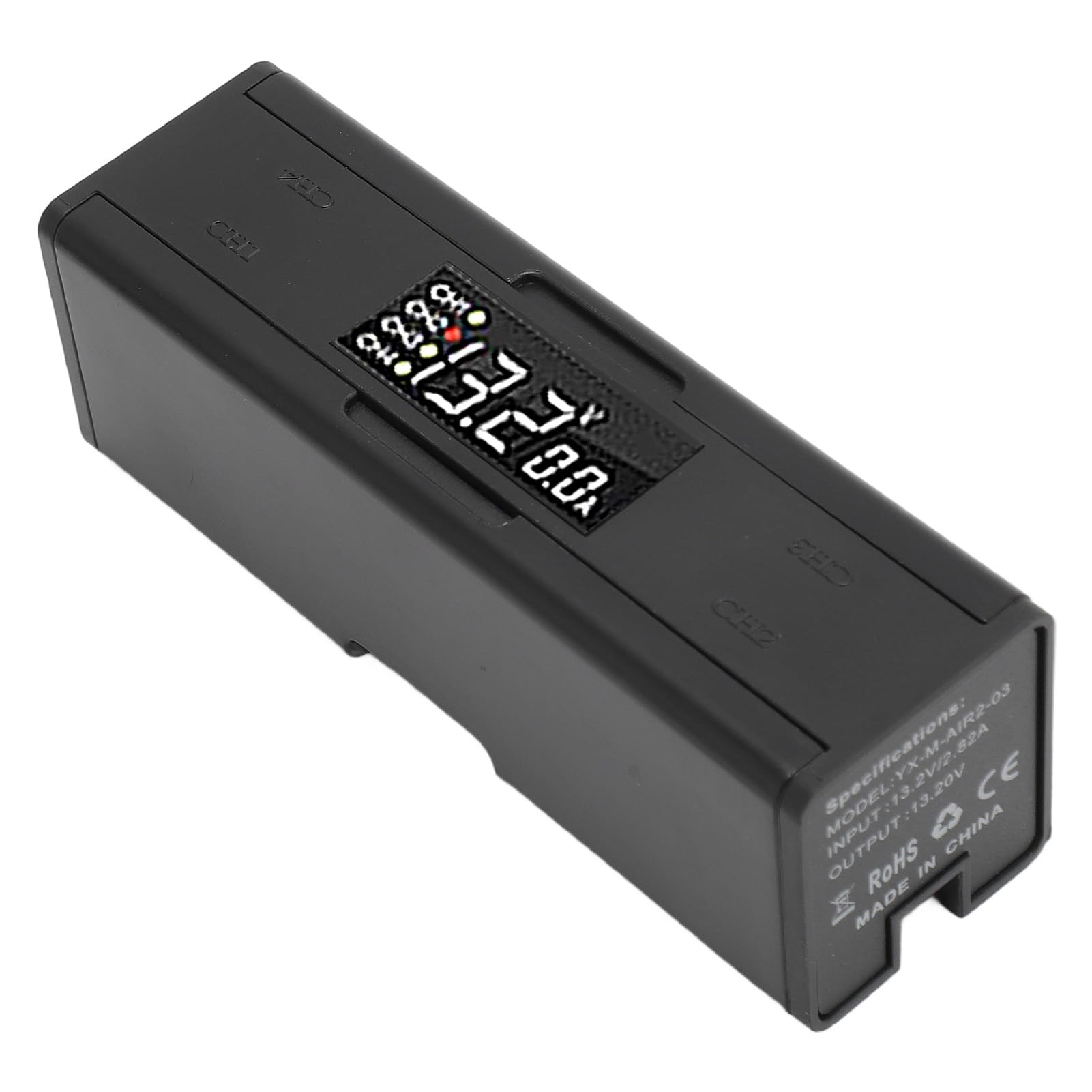 XUMIUZIY Hub di Ricarica Batteria Pieghevole per Drone per Air 2S e Air 2, Caricabatterie Multiplo 4 in 1 con Display Digitale per Ricarica Rapida, Design Portatile