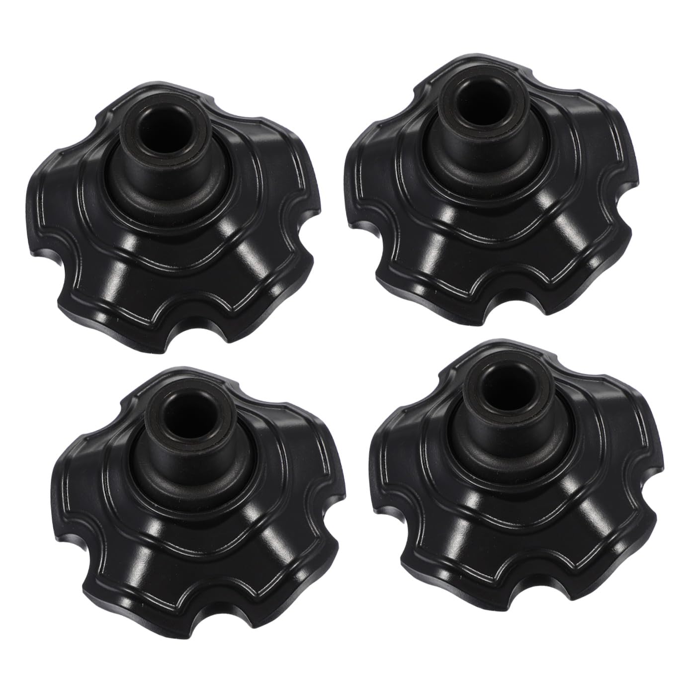 Sosoport Sacos Antihundimiento Tapones para Patas De Sillas Protector Patas Sillas Fundas para Pies De Taburete Plegables Protectores De Patas De Muebles Sillón Black