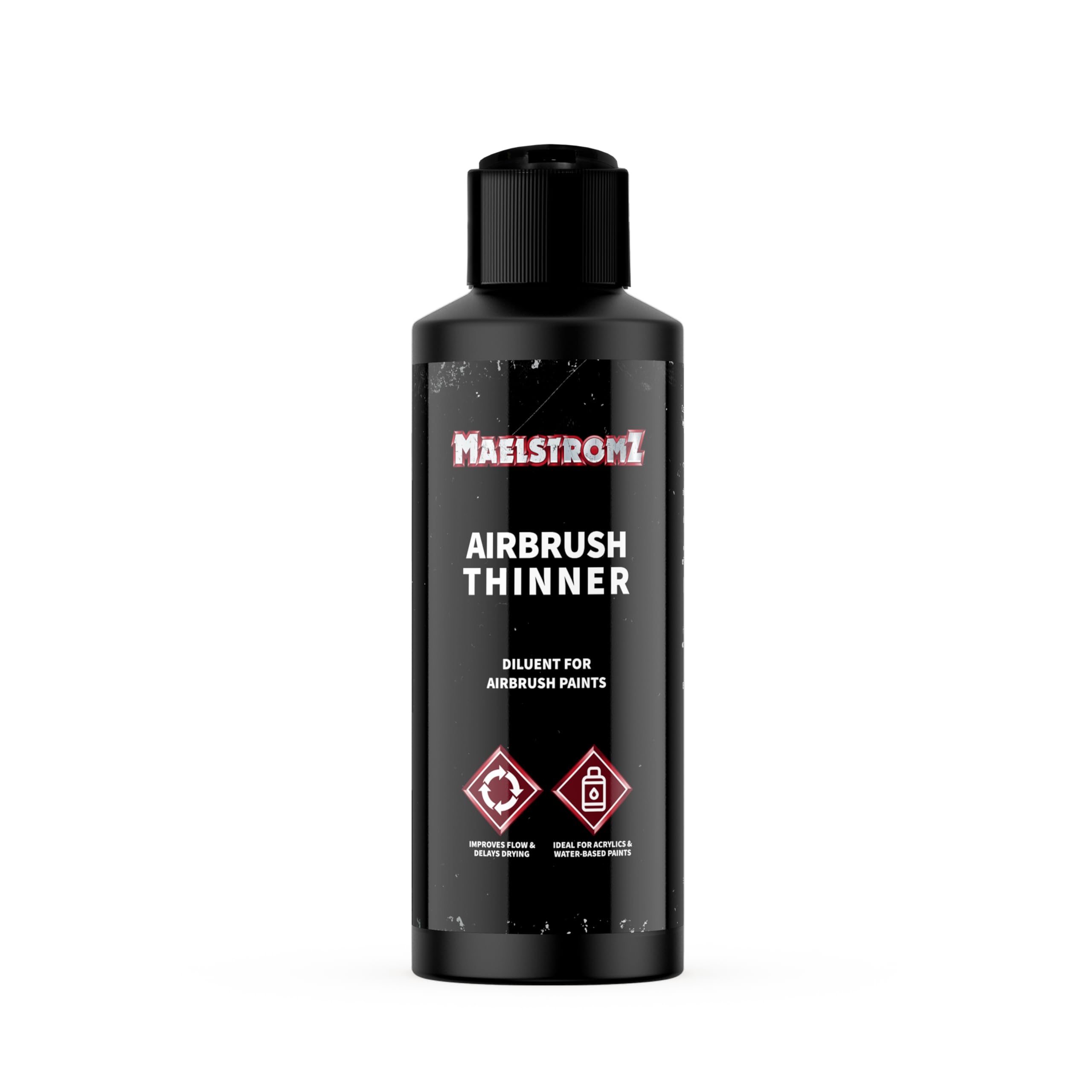 Maelstromz - Airbrush Thinner | Acrylic Paint Solution, Flow Improver for Airbrushing and Painting, Model Building - 100ml