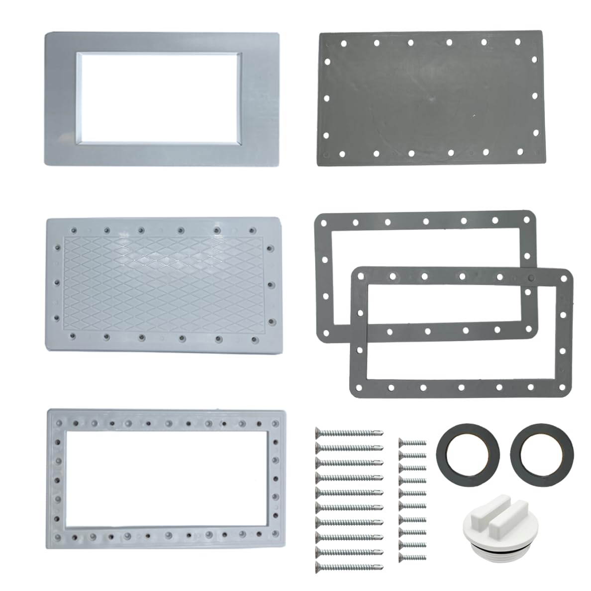 Poolzilla All Season Skimmer Kit for Above Ground Swimming Pools - Compatible with Hayward 1091WM, and Other Wide Mouth Skimmers - Pool Opening and