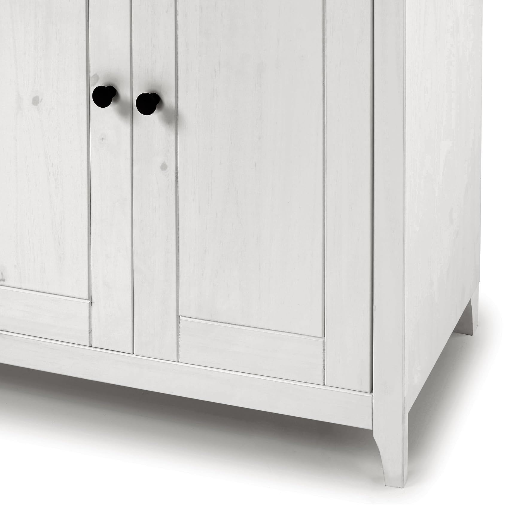 Buyqualia - Vitrina OSMA, 2 Puertas + 2 Puertas. 180x81x35, Blanco Abierto
