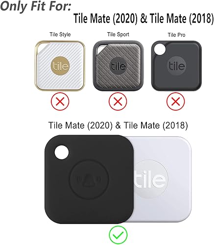 Miniatura 2 de Aotao Funda de silicona para Tile Mate (2020) y Tile Mate (2018), suave y flexible, resistente a los arañazos y golpes con mosquetón para Tile Mate