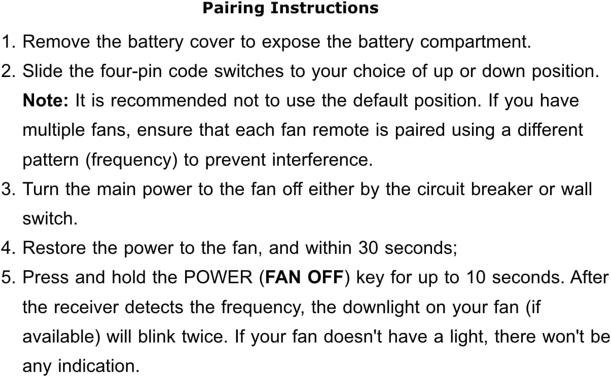 MR77A Ceiling Fan Receiver (Updated Version)