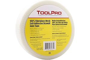 TOOLPRO Mesh Tape for Drywall Repair, Easy To Use, Self-Adhesive and Durable